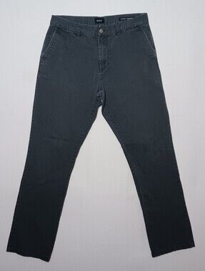 RVCA Mens Nature X Industry Twill Chino Pants 34X32 Charcoal Gray